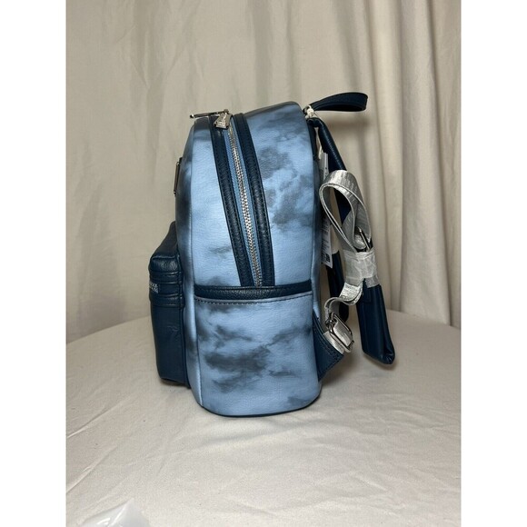 Disney Parks RunDisney Wine And Dine 2023 Blue Tie Dye Loungefly Backpack NWT - Picture 6 of 9